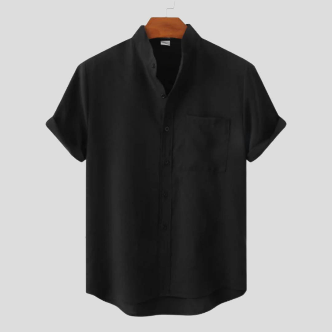 Arcus™ | Camicia in Cotone a Tinta Unita con Bottoni