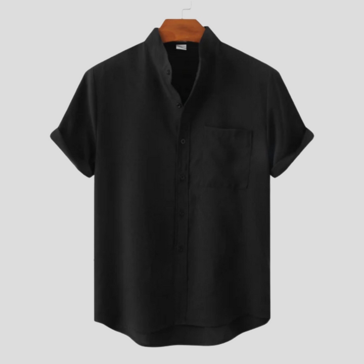 Arcus™ | Camicia in Cotone a Tinta Unita con Bottoni