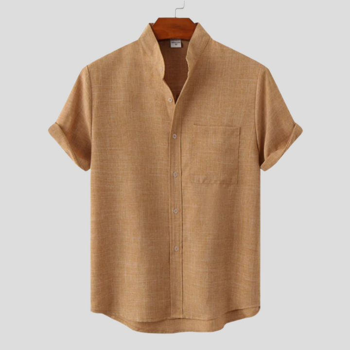 Arcus™ | Camicia in Cotone a Tinta Unita con Bottoni