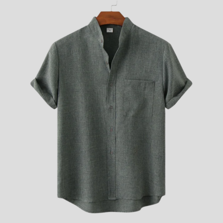 Arcus™ | Camicia in Cotone a Tinta Unita con Bottoni