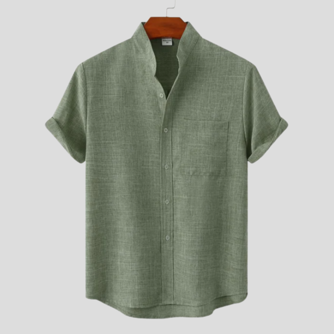 Arcus™ | Camicia in Cotone a Tinta Unita con Bottoni