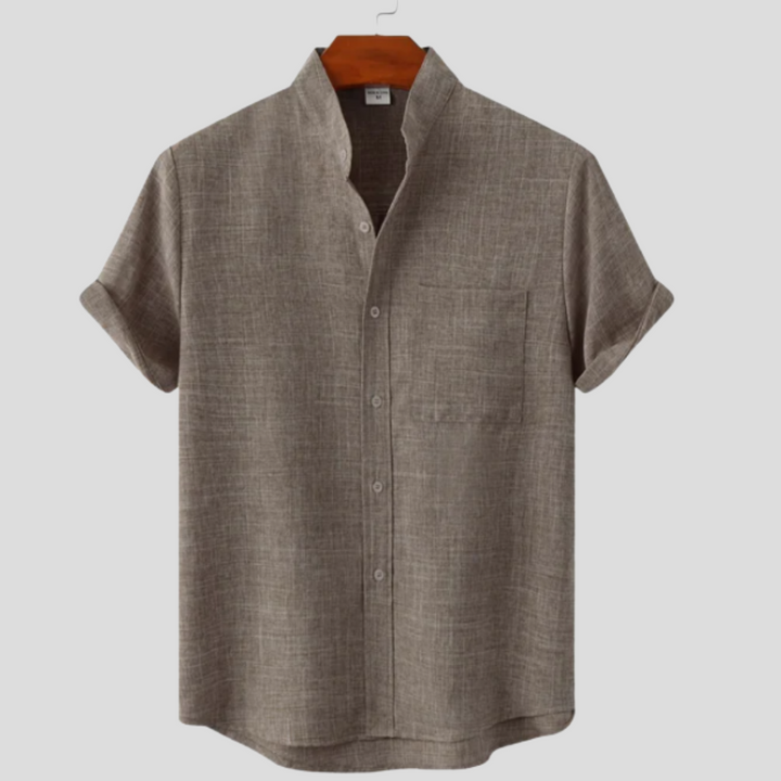Arcus™ | Camicia in Cotone a Tinta Unita con Bottoni