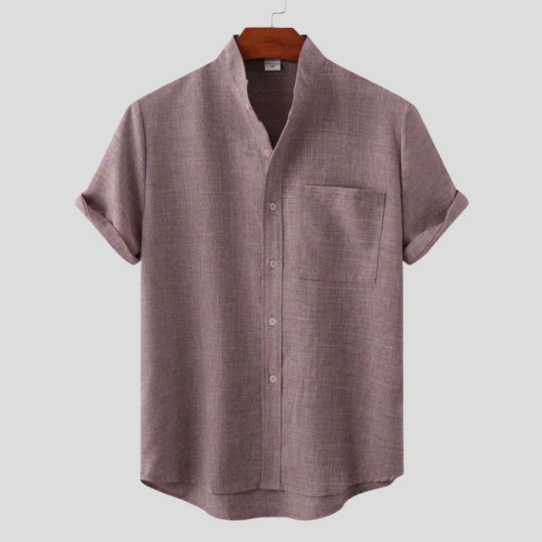 Arcus™ | Camicia in Cotone a Tinta Unita con Bottoni