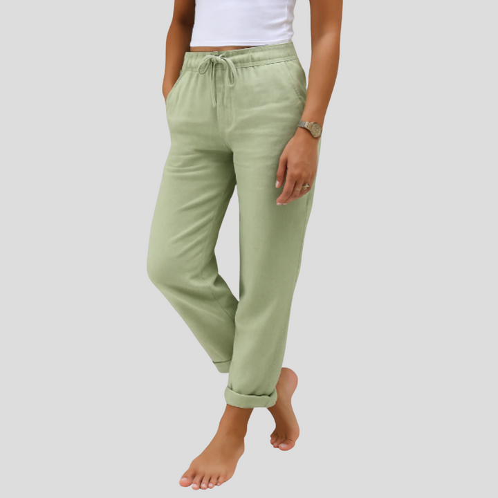 MAYLORA | Pantaloni Premium in Lino Stretch Traspirante