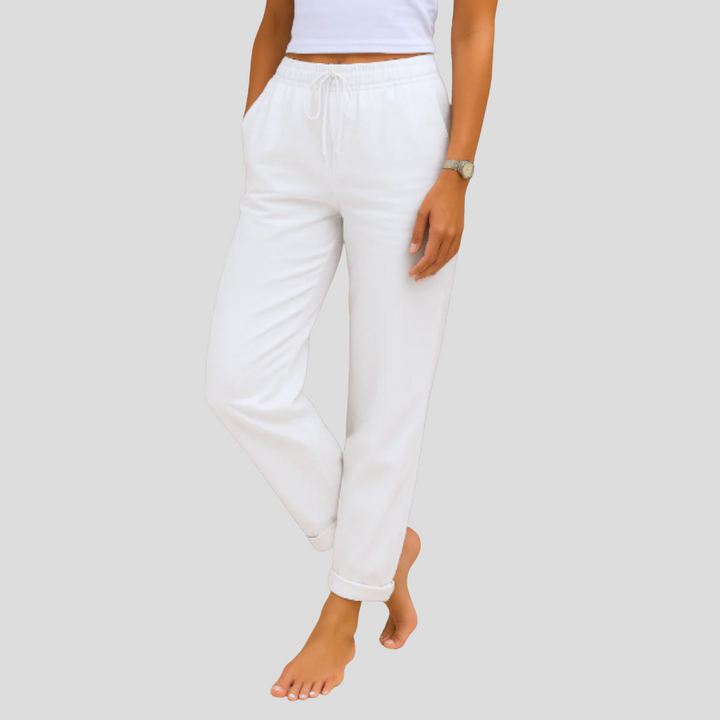 MAYLORA | Pantaloni Premium in Lino Stretch Traspirante