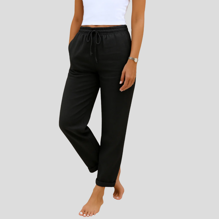 MAYLORA | Pantaloni Premium in Lino Stretch Traspirante