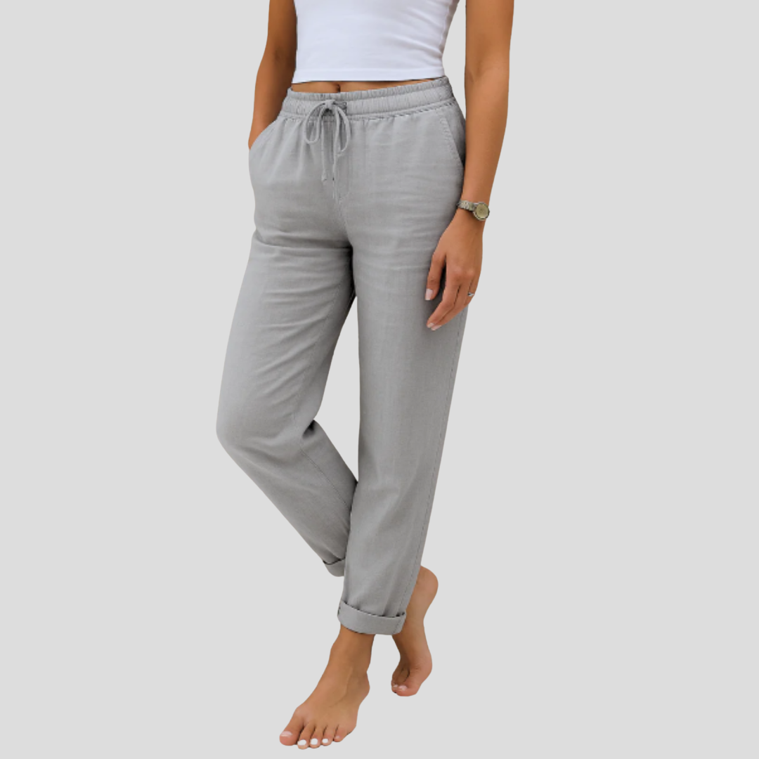 MAYLORA | Pantaloni Premium in Lino Stretch Traspirante