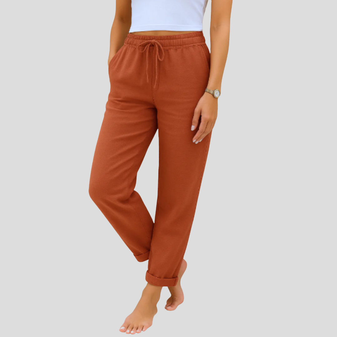 MAYLORA | Pantaloni Premium in Lino Stretch Traspirante