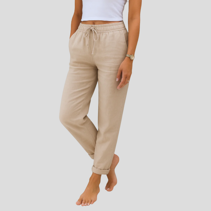 MAYLORA | Pantaloni Premium in Lino Stretch Traspirante
