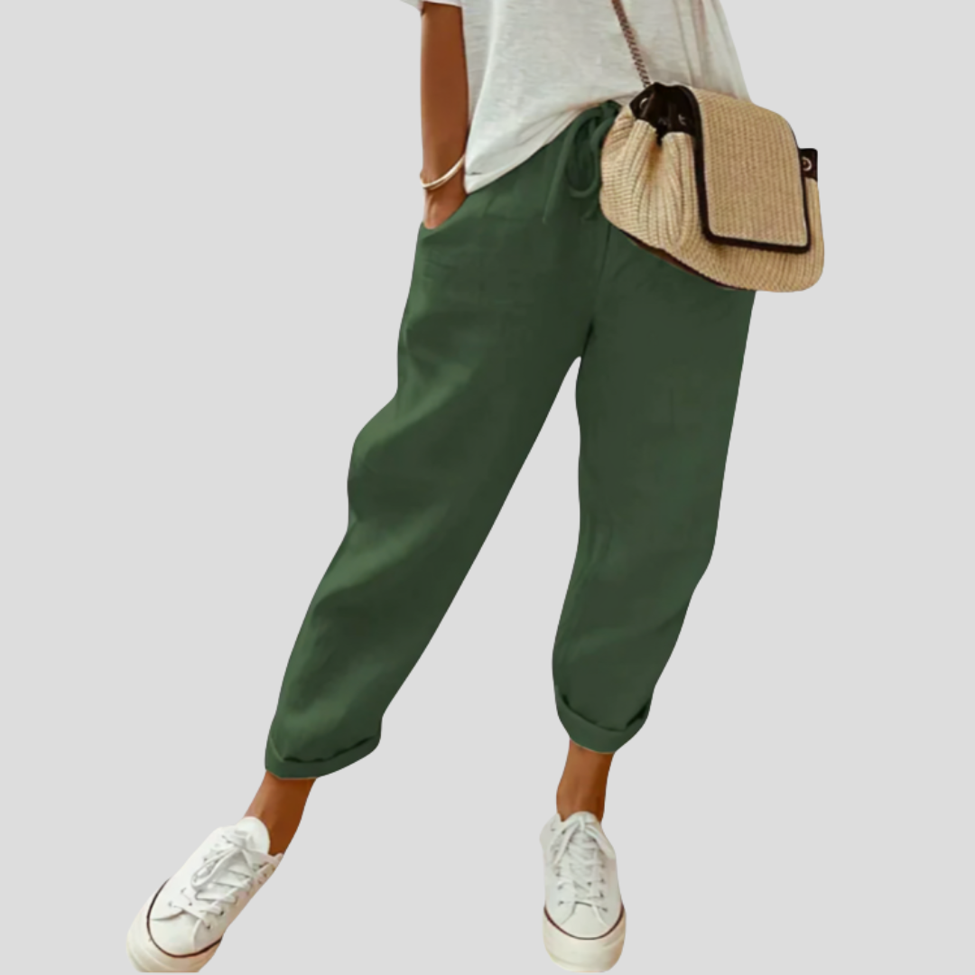 Bibi – Pantaloni in Lino Casual e alla Moda
