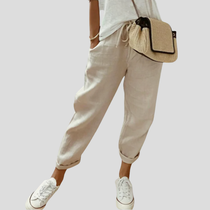 Bibi – Pantaloni in Lino Casual e alla Moda