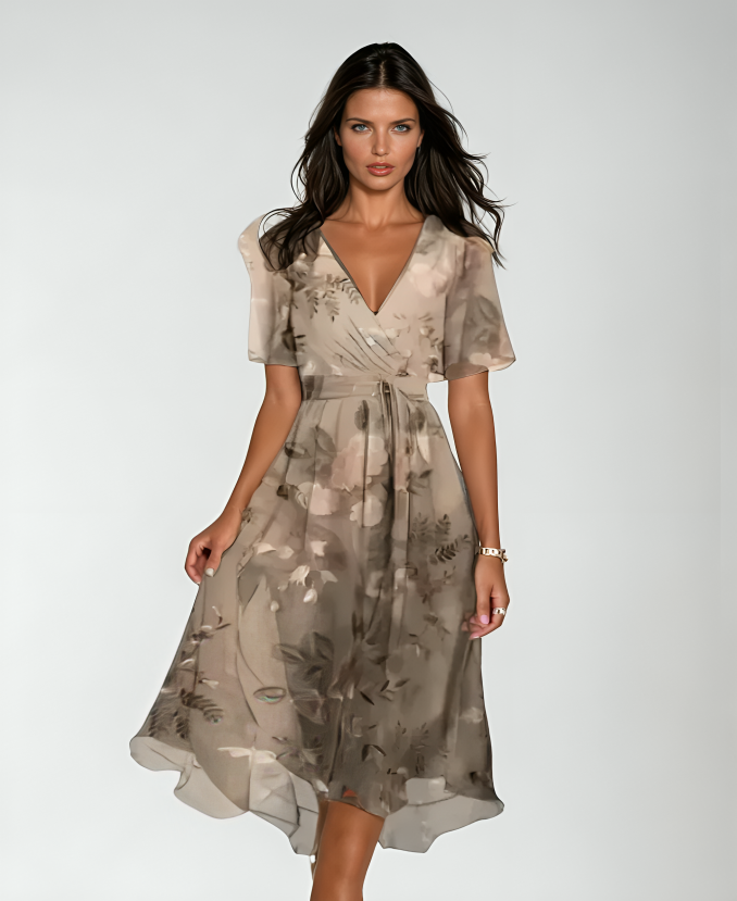 Annegret | Vestito Elegante con Scollo a V