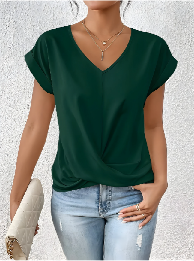 Maia™ | Top con Nodo Frontale e Scollo a V